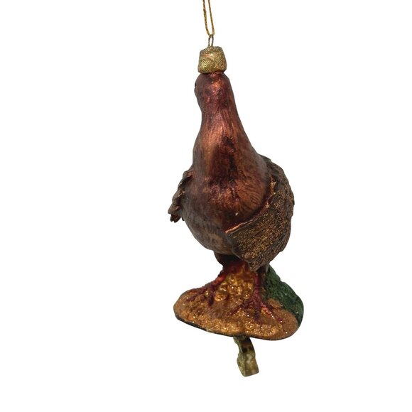 Mark Roberts Three French Hens Ornament 12 Days of Christmas Glittered Bird - Picture 5 of 16